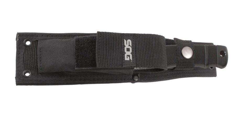 SEAL PUP ELITE / BLACK TINI / NYLON SHEATH / STRAIGHT EDGE / CLAM PACK